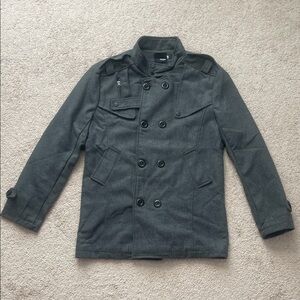 NWOT CKP Double-Breasted Gray Jacket